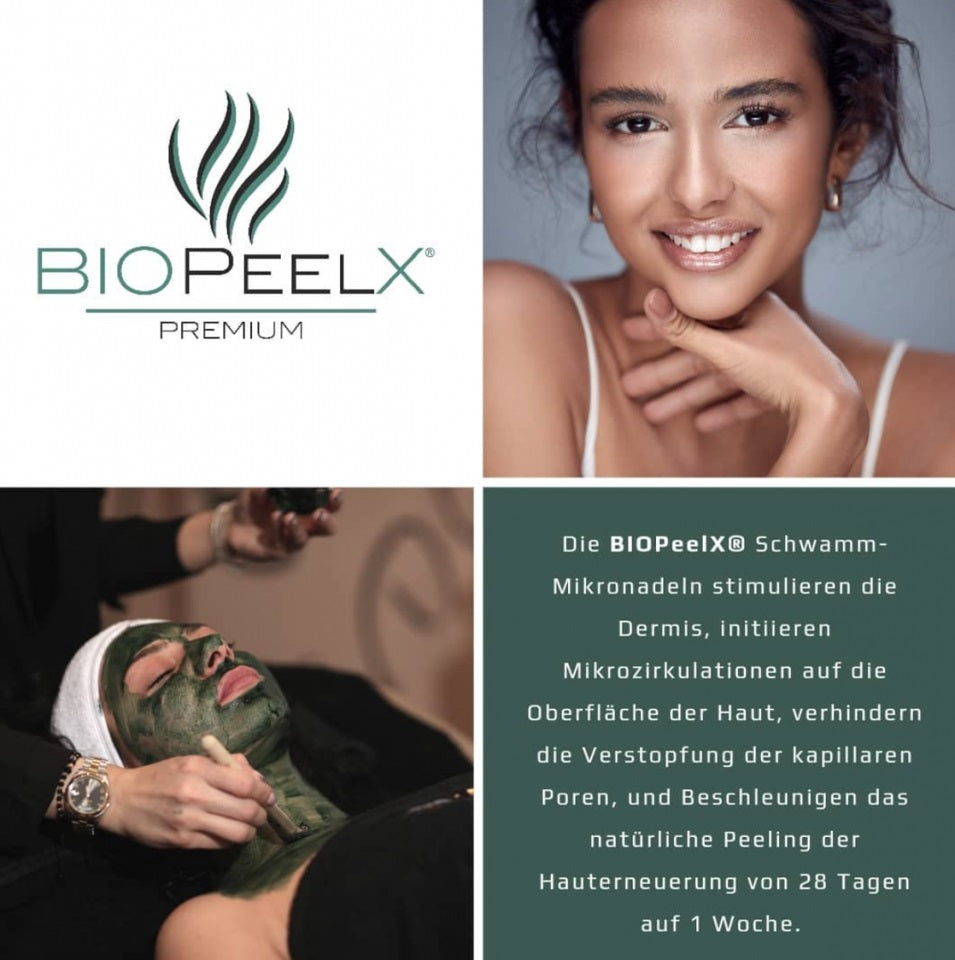 BIOPEELX Algenpeeling Biomicroneedeling Probebehandlung